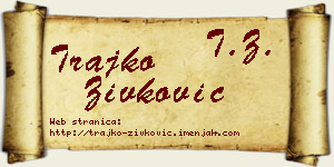 Trajko Živković vizit kartica